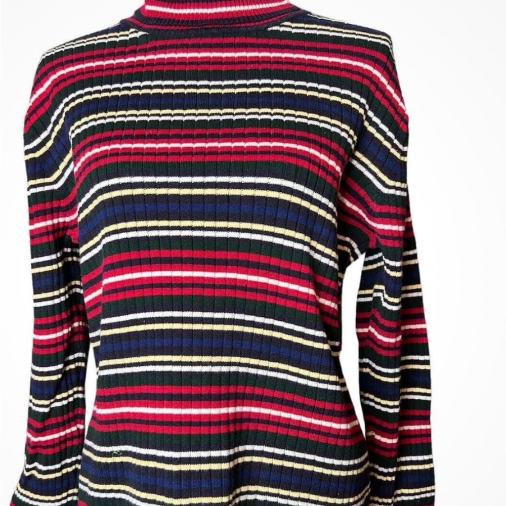 Talbots Multicolor Striped Turtleneck Sweater, 2X, NWT